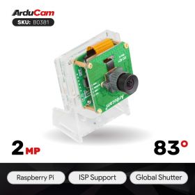 Arducam 2MP Global Shutter OV2311 Mono Camera Modules Pivariety (NoIR), compatible with Raspberry Pi ISP and Gstreamer Plugin