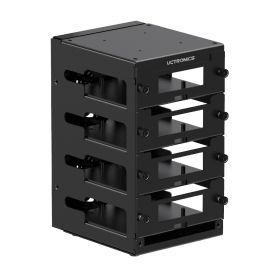 UCTRONICS Complete Desktop Raspberry Pi Cluster for Raspberry Pi 4 and 2.5-inch SSD, 4 Front-Removable Layers and 2 Cooling Fans Compatible with Raspberry Pi 4B, 3B+/3B, and Other B/B+ Models