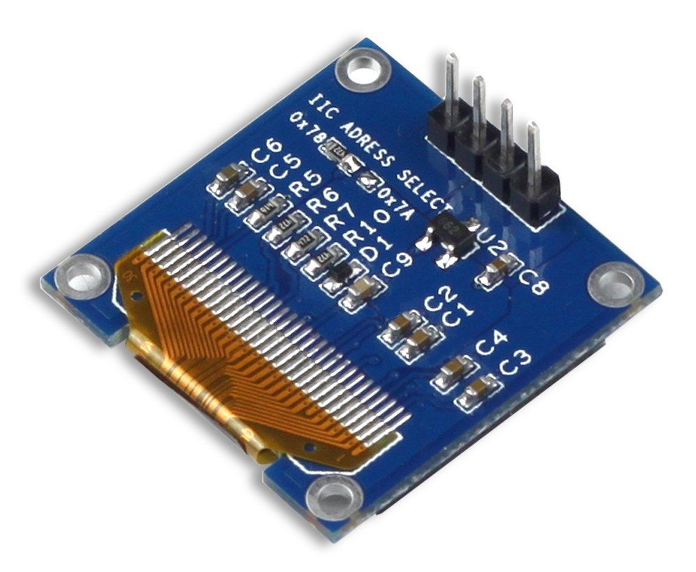 SENRISE SSD1306 Modulo display OLED per Arduino Raspberry PI bianco/blu/giallo + blu 128 x 64 mm