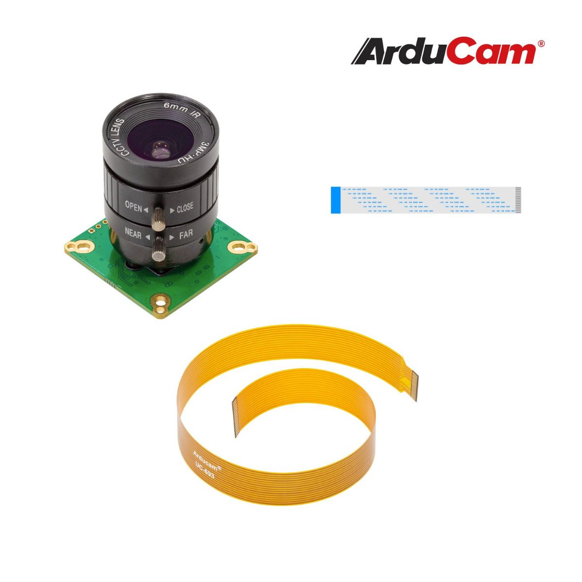 Arducam High Quality Camera, 12.3MP 1/2.3 Inch IMX477 HQ Camera Module with 6mm CS-Mount Lens for Jetson Nano，Xavier NX