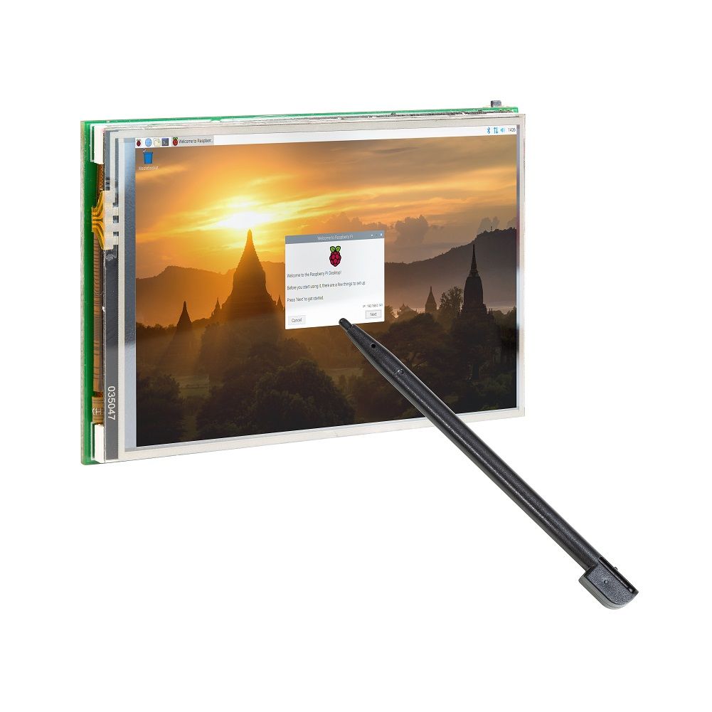 3.5 inch Display with Fan for Raspberry Pi 4 Touch Screen with Case 320x480 Monitor TFT LCD Game Touchscreen 