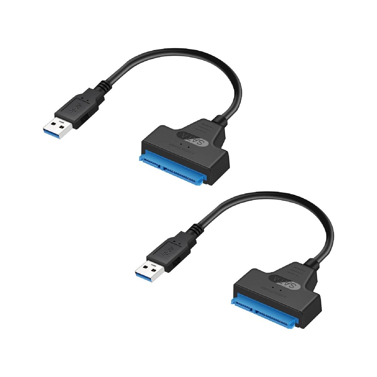 SATA to USB Cable for Raspberry Pi, USB to SSD External Converter, 2-Pack