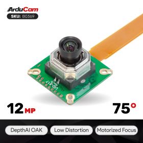 Arducam 12MP IMX477 Motorized Focus High Quality Camera For DepthAI OAK