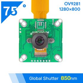 Arducam OV9281 1MP Mono Global Shutter Camera Module with 130deg 850nm Only M12 Mount for Raspberry Pi