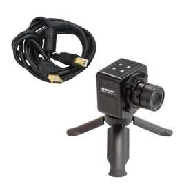Arducam 1/3” AR0331 USB Camera with 4mm Manual Focus CCTV Video Lens, 3MP HDR UVC USB2.0 Webcam with Dual Microphones, Mini Tripod, and 6.56ft/2m Cable for Computer