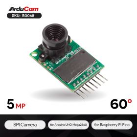Arducam Mini Module Camera Shield 5MP Plus OV5642 Camera Module for Arduino UNO Mega2560 Board & Raspberry Pi Pico