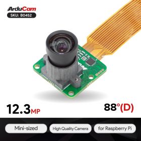 12.3MP 477P Camera Module with M12 Lens for Raspberry Pi