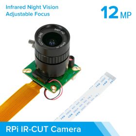 Arducam High Quality IR-CUT Camera for Raspberry Pi, 12.3MP 1/2.3 Inch 477P HQ Camera Module with 6mm CS Lens for Pi 4B, 3B+, 2B, 3A+, Pi Zero and more