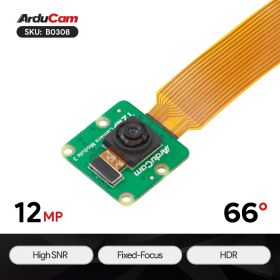 [Presale]Arducam 12MP IMX708 Fixed Focus HDR High SNR Camera Module for Raspberry Pi