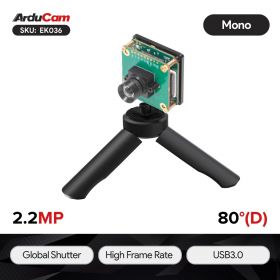 Arducam 2.2MP Mira220 MONO Global Shutter USB3.0 Camera Evaluation Kit