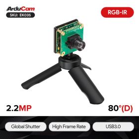 Arducam 2.2MP Mira220 RGB-IR Global Shutter USB3.0 Camera Evaluation Kit