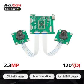 Arducam 2.3MP*2 AR0234 Color Global Shutter Synchronized Stereo Camera Bundle Kit for NVIDIA® Jetson Nano/Xavier NX/AGX Orin/Orin Nano/Orin NX
