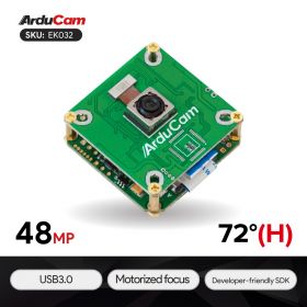Arducam 48MP IMX586 Ultra High Resolution Motorized Focus USB3.0 Camera Evaluation Kit