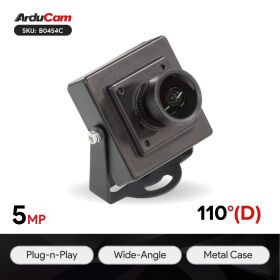 5MP OV5648 USB Camera Module with Wide Angle M12 Lens and Metal Case for Windows, Linux, Android, and Mac OS