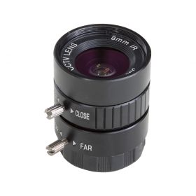 Arducam CS-Mount Lens for Raspberry Pi HQ Camera, 8mm Focal Length with Manual Focus and Adjustable Aperture
