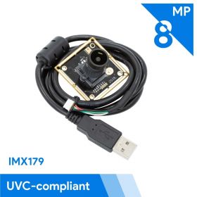 Arducam 8MP 1080P USB Camera Module with M12 Mount, 1/3.2″ CMOS IMX179 UVC USB2.0 Webcam Board with 3.3ft/1m Cable for Windows, Linux, Android and Mac OS