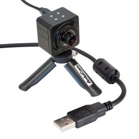 Arducam 1080P Low Light WDR USB Camera Module with Metal Case and Tripod, 2MP 1/2.8" CMOS IMX291 160 Degree Ultra Wide Angle Mini UVC Webcam Board with Microphone, 3.3ft/1m Cable for Windows Linux Mac OS