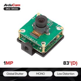 Arducam OV9281 1MP Global Shutter USB Camera Evaluation Kit - 1/4-inch Monochrome M12 NoIR Camera Module with USB3.0 Camera Shield Plus