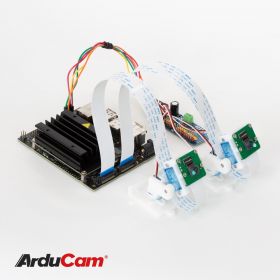 Arducam Pan Tilt Camera Bundle for Nvidia Jetson Xavier NX/Nano, 2 Two-DOF Platforms with 8MP IMX219 Cameras, with PTZ Control Board