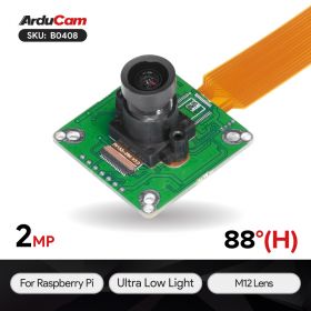 2MP IMX290 Color Ultra Low Light STARVIS WDR Camera Module with M12 Lens for Raspberry Pi	 	