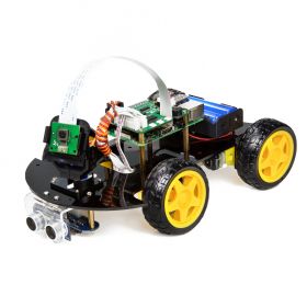 UCTRONICS Robot Car Kit for Raspberry Pi - Real Time Image and Video, Line Tracking, Obstacle Avoidance with Camera Module, Line Follower, Ultrasonic Sensor and App Control
