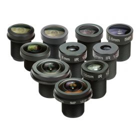 Arducam M12 Lens Set, Arducam Lens for Raspberry Pi Camera (1/4') and Arduino, Telephoto, Macro, Wide Angle, Fisheye Lens Kit (10°- 200°) with M12 Lens Holder and Cleaning Cloth, Optical All-in-One