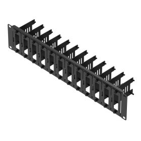 UCTRONICS Front Removable 2U Rackmount for Raspberry Pi, 19-inch 2U Server Rack with 12 Pieces of Removable Mounting Plates for Raspberry Pi 4B, 3B+/3B, and Other B Models