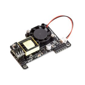 UCTRONICS PoE HAT for Raspberry Pi , IEEE 802.3af-Compliant, 5V 2.5A Power Over Ethernet Board for Raspberry Pi 4B/3B+