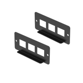 UCTRONICS 3-Slots I/O Panel for Keystone Jacks, Compatible with Front-Removable Raspberry Pi 1U Rackmount, 2 Pack