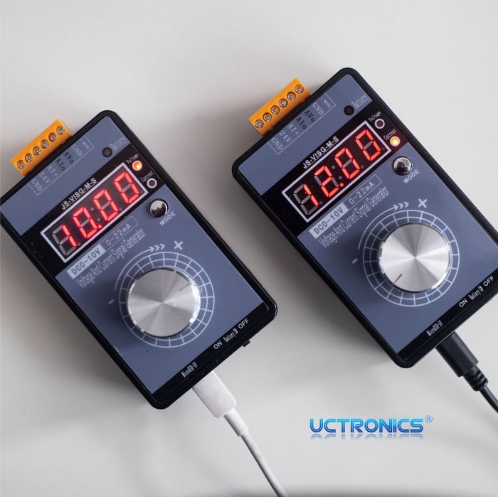 4-20Ma Durable Led Test Analog Transmitter for Signal Source Knob Operation Digital Adjustable Signal Module Signal Generator