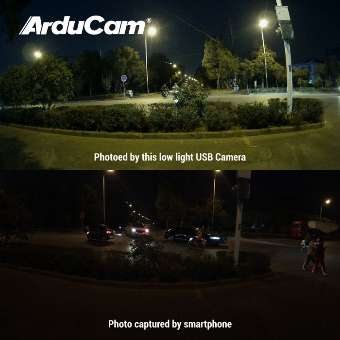 Arducam 1080P Low Light Wide Angle USB Camera Module with Microphone for  Computer, 2MP 1/2.8