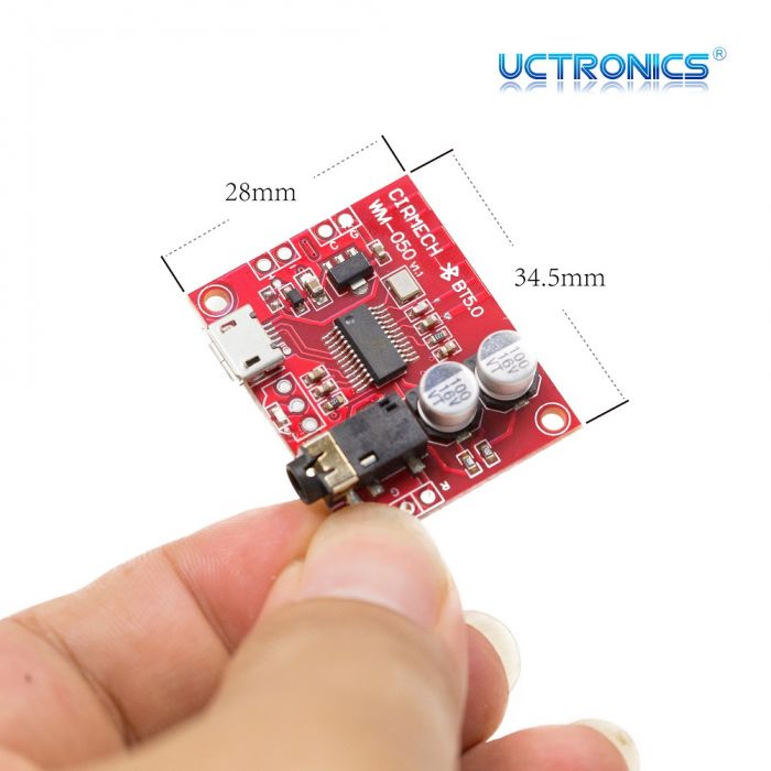 Opa gewoon zeemijl Discontinued] UCTRONICS Bluetooth 5.0 Mini Audio Receiver Board, Portable  Wireless HiFi Stereo Music Transmitter for Headphone,