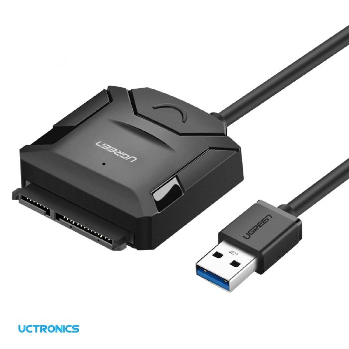 UCTRONICS SATA to USB 3.0 Adapter for 2.5 Inch SSD SATA Hard Disk Converter, 2 Pack